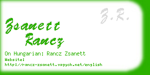 zsanett rancz business card